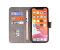 BAOHU Hoesje Geschikt voor iPhone 11 Pro Max - Kaarthouder Book Case Telefoonhoesje - Grijs