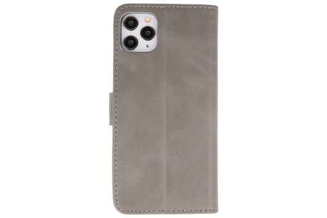 BAOHU Hoesje Geschikt voor iPhone 11 Pro Max - Kaarthouder Book Case Telefoonhoesje - Grijs