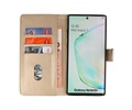 Samsung Galaxy Note 10 Plus Hoesje Kaarthouder Book Case Telefoonhoesje Goud