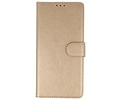 Samsung Galaxy Note 10 Plus Hoesje Kaarthouder Book Case Telefoonhoesje Goud