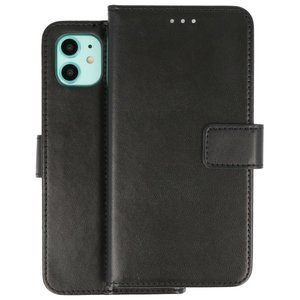 Booktype Telefoonhoesjes - Bookcase Hoesje - Wallet Case -  Geschikt voor iPhone 11 - Zwart