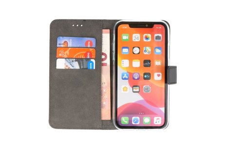 Booktype Telefoonhoesjes - Bookcase Hoesje - Wallet Case -  Geschikt voor iPhone 11 - Zwart