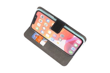 Booktype Telefoonhoesjes - Bookcase Hoesje - Wallet Case -  Geschikt voor iPhone 11 - Zwart