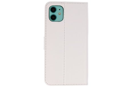 Booktype Telefoonhoesjes - Bookcase Hoesje - Wallet Case -  Geschikt voor iPhone 11 - Wit