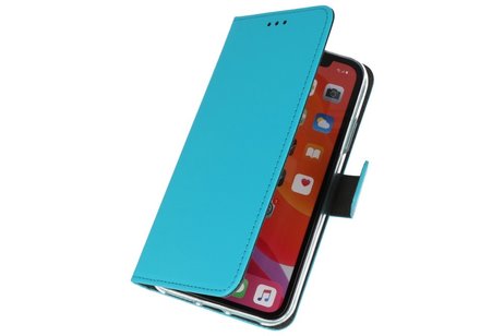 Booktype Telefoonhoesjes - Bookcase Hoesje - Wallet Case -  Geschikt voor iPhone 11 Pro - Blauw