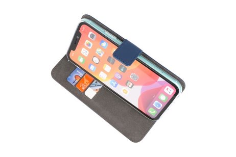 BAOHU Booktype Telefoonhoesjes - Bookcase Hoesje - Wallet Case -  Geschikt voor iPhone 11 Pro - Navy