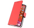 Booktype Telefoonhoesjes - Bookcase Hoesje - Wallet Case -  Geschikt voor iPhone 11 Pro - Rood