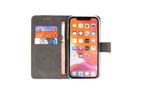 Booktype Telefoonhoesjes - Bookcase Hoesje - Wallet Case -  Geschikt voor iPhone 11 Pro - Goud