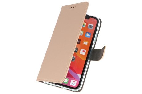 Booktype Telefoonhoesjes - Bookcase Hoesje - Wallet Case -  Geschikt voor iPhone 11 Pro - Goud