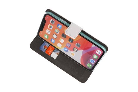 Booktype Telefoonhoesjes - Bookcase Hoesje - Wallet Case -  Geschikt voor iPhone 11 Pro Max - Wit