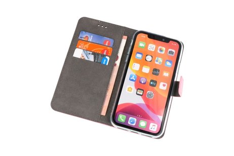 Booktype Telefoonhoesjes - Bookcase Hoesje - Wallet Case -  Geschikt voor iPhone 11 Pro Max - Roze