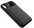 Battery Power Bank + Back Case voor iPhone XR Zwart