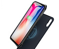 Battery Power Bank + Back Case voor iPhone Xs Max Zwart