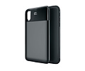 Battery Power Bank + Back Case voor iPhone Xs Max Zwart