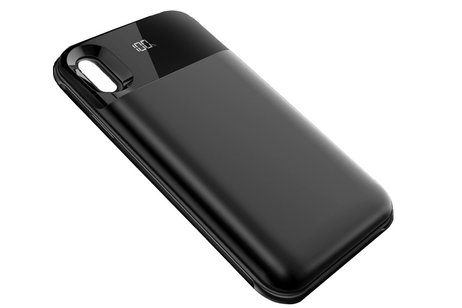 BAOHU Battery Power Bank + Back Case - Geschikt voor iPhone Xs Max Zwart