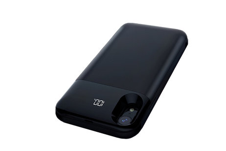 BAOHU Battery Power Bank + Back Case - Geschikt voor iPhone Xs Max Zwart