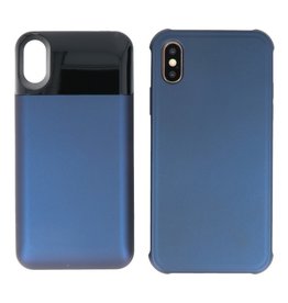 BAOHU Battery Power Bank + Back Case iPhone X / Xs Blauw