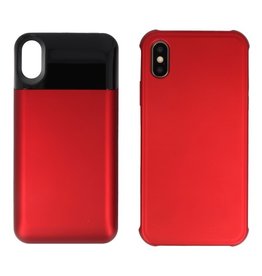 BAOHU Battery Power Bank + Back Case iPhone X / Xs Rood
