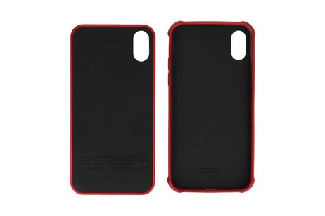 Battery Power Bank + Back Case voor iPhone X / Xs Rood