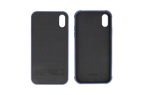 BAOHU Battery Power Bank + Back Case - Geschikt voor iPhone XR Blauw