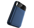 Battery Power Bank + Back Case voor iPhone XR Blauw