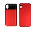 Battery Power Bank + Back Case voor iPhone XR Rood