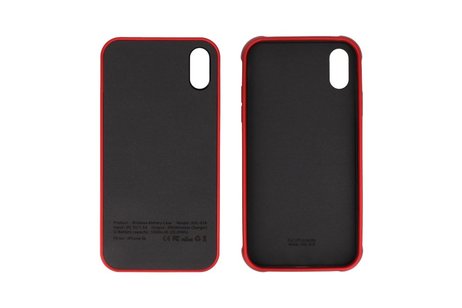 BAOHU Battery Power Bank + Back Case - Geschikt voor iPhone XR Rood