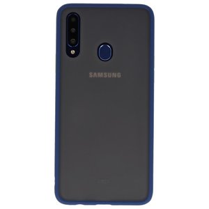 Samsung Galaxy A20s Hoesje Hard Case Backcover Telefoonhoesje Blauw