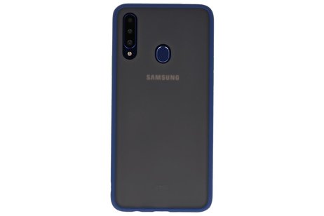 BAOHU Hoesje Geschikt voor de Samsung Galaxy A20s - Hard Case Backcover Telefoonhoesje - Blauw