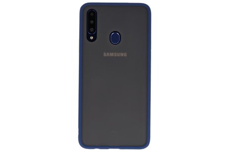 Samsung Galaxy A20s Hoesje Hard Case Backcover Telefoonhoesje Blauw