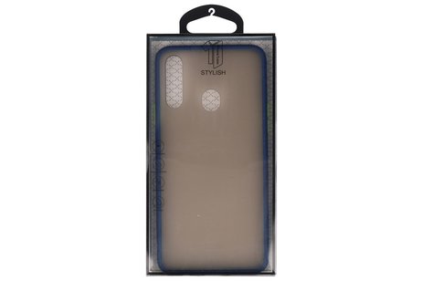 BAOHU Hoesje Geschikt voor de Samsung Galaxy A20s - Hard Case Backcover Telefoonhoesje - Blauw