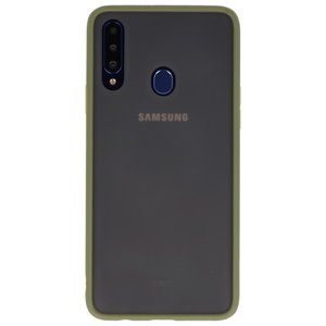 BAOHU Hoesje Geschikt voor de Samsung Galaxy A20s - Hard Case Backcover Telefoonhoesje - Groen
