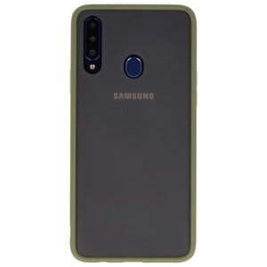 Hoesje Geschikt voor de Samsung Galaxy A20s - Hard Case Backcover Telefoonhoesje - Groen