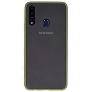 Samsung Galaxy A20s Hoesje Hard Case Backcover Telefoonhoesje Groen