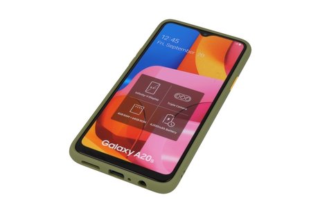 BAOHU Hoesje Geschikt voor de Samsung Galaxy A20s - Hard Case Backcover Telefoonhoesje - Groen