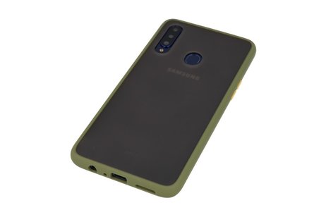 BAOHU Hoesje Geschikt voor de Samsung Galaxy A20s - Hard Case Backcover Telefoonhoesje - Groen