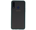 Hoesje Geschikt voor de Samsung Galaxy A20s - Hard Case Backcover Telefoonhoesje - Donker Groen