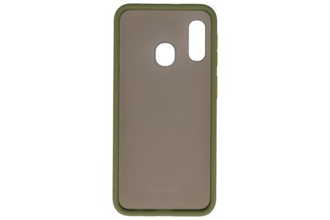 BAOHU Hoesje Geschikt voor de Samsung Galaxy A20e - Hard Case Backcover Telefoonhoesje - Groen