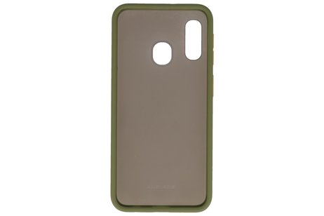 Samsung Galaxy A20e Hoesje Hard Case Backcover Telefoonhoesje Groen