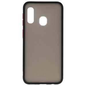 BAOHU Hoesje Geschikt voor de Samsung Galaxy A40 - Hard Case Backcover Telefoonhoesje - Zwart