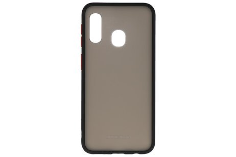 BAOHU Hoesje Geschikt voor de Samsung Galaxy A40 - Hard Case Backcover Telefoonhoesje - Zwart