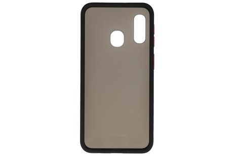 BAOHU Hoesje Geschikt voor de Samsung Galaxy A40 - Hard Case Backcover Telefoonhoesje - Zwart