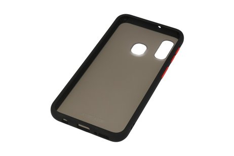 BAOHU Hoesje Geschikt voor de Samsung Galaxy A40 - Hard Case Backcover Telefoonhoesje - Zwart