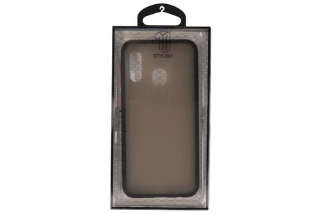 BAOHU Hoesje Geschikt voor de Samsung Galaxy A40 - Hard Case Backcover Telefoonhoesje - Zwart