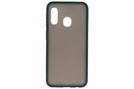 Samsung Galaxy A40 Hoesje Hard Case Backcover Telefoonhoesje Donker Groen