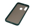 BAOHU Hoesje Geschikt voor de Samsung Galaxy A40 - Hard Case Backcover Telefoonhoesje - Donker Groen