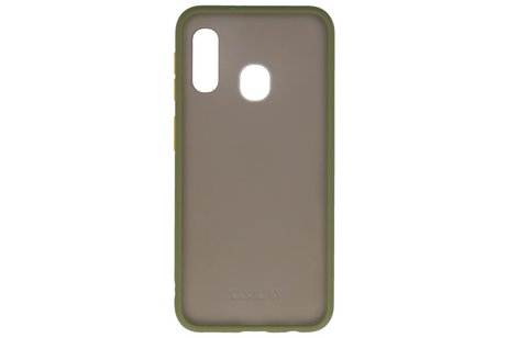 BAOHU Hoesje Geschikt voor de Huawei P30 Lite - Hard Case Backcover Telefoonhoesje - Groen
