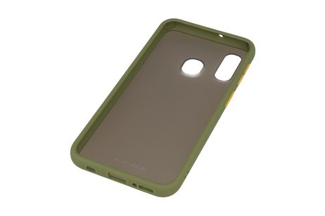 BAOHU Hoesje Geschikt voor de Huawei P30 Lite - Hard Case Backcover Telefoonhoesje - Groen