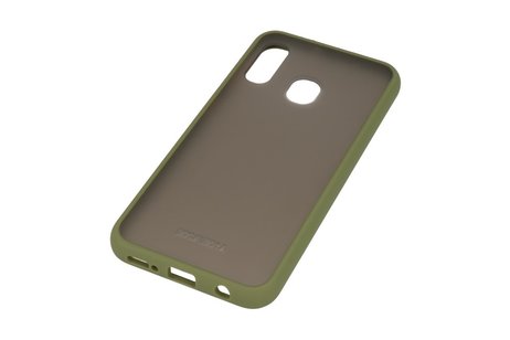 BAOHU Hoesje Geschikt voor de Huawei P30 Lite - Hard Case Backcover Telefoonhoesje - Groen