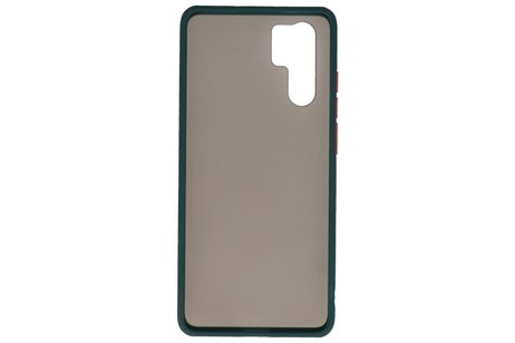 BAOHU Hoesje Geschikt voor de Huawei P30 Pro - Hard Case Backcover Telefoonhoesje - Donker Groen